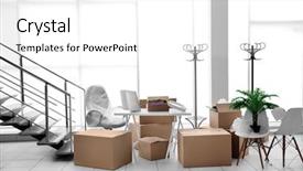  Presentation with personal belongings - Audience pleasing slides consisting of belongings near stairs in office backdrop and a white colored foreground