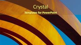  Presentation with modern building - Presentation theme with below-exterior-of-modern-building background and a tawny brown colored foreground