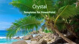  Presentation with trees - PPT layouts having below ocean frames - frame trees close-up background and a forest green colored foreground