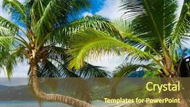  Presentation with close up dumb cane leaves - Slide deck consisting of below ocean frames - leaves close-up frame background and a tawny brown colored foreground