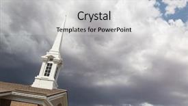  Presentation with thunderstorm - Beautiful PPT layouts featuring below ominous stormy thunderstorm cloud backdrop and a light gray colored foreground