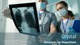  Presentation with lung - PPT layouts with below-view-of-thoughtful-surgeon background and a ocean colored foreground