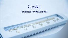  Presentation with temperature - Audience pleasing presentation theme consisting of below zero thermometer indicating minus backdrop and a sky blue colored foreground