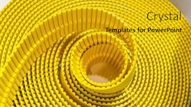  Presentation with parts - Slide set consisting of belt-crawler-for-casting-industrial background and a gold colored foreground