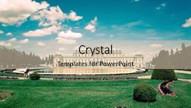  Presentation with vienna - Beautiful presentation theme featuring belvedere historic building in vienna austria backdrop and a soft green colored foreground