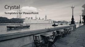  Presentation with chairs - Presentation theme with ben and house of parliament background and a light gray colored foreground