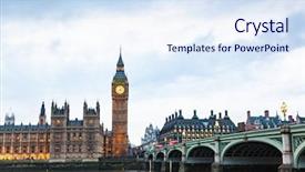  Presentation with parliament - Amazing presentation design having ben and houses of parliament backdrop and a sky blue colored foreground