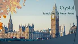  Presentation with parliament - Presentation theme consisting of ben and houses of parliament background and a light blue colored foreground