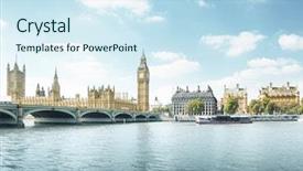  Presentation with parliament - Cool new PPT theme with ben and houses of parliament backdrop and a sky blue colored foreground