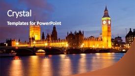  Presentation with westminster - Beautiful slide deck featuring ben and palace of westminster backdrop and a teal colored foreground