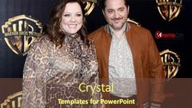  Presentation with las vegas - Beautiful presentation design featuring ben-falcone-and-melissa-mccarthy backdrop and a tawny brown colored foreground