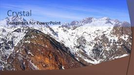  Presentation with frozen - PPT layouts featuring benasque-frozen-reservoir-paso-nuevo background and a light blue colored foreground