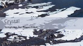  Presentation with frozen - PPT theme featuring benasque-frozen-reservoir-paso-nuevo background and a light blue colored foreground