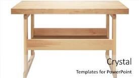  Presentation with web workshop - Amazing slide set having bench - wooden workbench with shelf workshop backdrop and a white colored foreground
