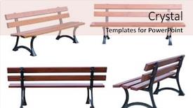  Presentation with bench vise - Beautiful slides featuring bench isolated on white background backdrop and a lemonade colored foreground