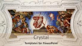  Presentation with resurrection - Presentation design consisting of benediktbeuern-germany-october-19-resurrection background and a coral colored foreground