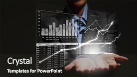  Presentation with grab hand - PPT theme featuring benefits girl planning - close up of businesswoman holding background and a  colored foreground