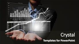  Presentation with grab hand - PPT theme consisting of benefits girl planning - close up of businesswoman holding background and a  colored foreground