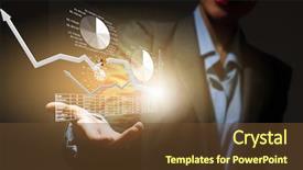  Presentation with grab hand - Theme featuring benefits girl planning - close up of businesswoman holding background and a  colored foreground