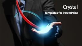  Presentation with grab hand - PPT theme enhanced with benefits girl planning - close up of businesswoman holding background and a  colored foreground