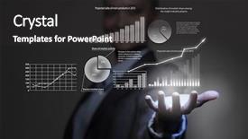  Presentation with grab hand - PPT theme featuring benefits girl planning - close up of businesswoman holding background and a  colored foreground