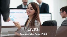  Presentation with graphics - Amazing PPT theme having benefits girl planning - young beautiful woman examines graphics backdrop and a  colored foreground