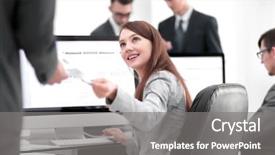  Presentation with neonatology graphics cartoons - Slides consisting of benefits girl planning - young beautiful woman examines graphics background and a gray colored foreground