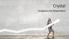  Presentation with success arrow 24 - Amazing PPT layouts having benefits girl planning - young businesswoman in suit backdrop and a light gray colored foreground