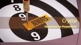  Presentation with benefit - PPT theme consisting of benefits background and a tawny brown colored foreground