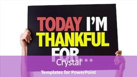  Presentation with today - Presentation design with benevolence - today im thankful for card background and a purple colored foreground