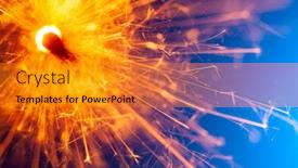  Presentation with celebrations - Cool new slide deck with bengal-fire-sparcler backdrop and a gold colored foreground