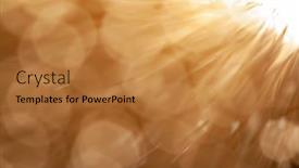  Presentation with blue fire - PPT theme having bengal-fire-sparcler background and a gold colored foreground