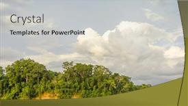  Presentation with jungle - Slides with beni-river-in-bolivian-jungle background and a light gray colored foreground