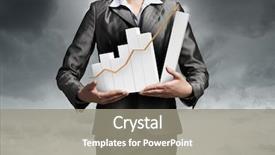  Presentation with sales growth - Audience pleasing PPT layouts consisting of benifit sales - woman presenting growth concept backdrop and a  colored foreground