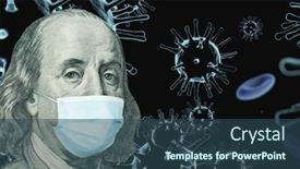  Presentation with ben franklin - Presentation enhanced with benjamin-ben-franklin-isolated-face background and a ocean colored foreground