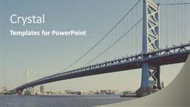  Presentation with philadelphia - Presentation theme with benjamin franklin bridge between philadelphia pennsylvania and camden nj background and a gray colored foreground