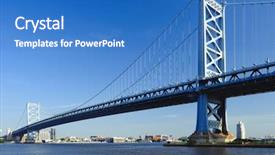 Presentation with philadelphia - Slides consisting of benjamin franklin bridge between philadelphia background and a  colored foreground