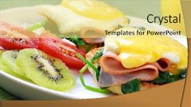  Presentation with fresh toast sandwiches egg - Theme with bento - eggs benedict toasted muffins topped background and a blonde colored foreground