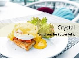 Bento Gourmet Salmon Egg Benedict PPT template 65 | CrystalGraphics