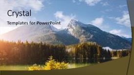  Presentation with earth land - Slide set having berchtesgadener land upper bavaria germany background and a light blue colored foreground