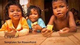  Presentation with poverty - PPT layouts having berdut-malaysia-apr-8-unidentified background and a gold colored foreground