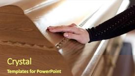  Presentation with bereavement - Theme having bereavement - people and mourning concept background and a tawny brown colored foreground