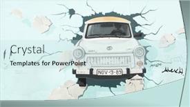 Presentation with berlin wall - Cool new theme with berlin-august-22-famous-painting backdrop and a sky blue colored foreground