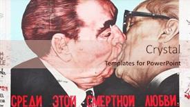  Presentation with berlin wall - Beautiful slides featuring berlin-august-22-the-kiss backdrop and a lemonade colored foreground