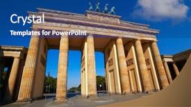 Presentation with tor terms of reference acronym - Theme having berlin brandenburg gate brandenburger tor background and a  colored foreground