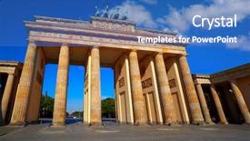  Presentation with tor terms of reference acronym - PPT layouts enhanced with berlin brandenburg gate brandenburger tor background and a  colored foreground