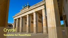  Presentation with shenandoah north gate - Amazing slide deck having berlin brandenburg gate brandenburger tor backdrop and a  colored foreground