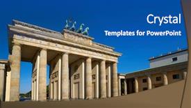  Presentation with shenandoah north gate - Beautiful PPT layouts featuring berlin brandenburg gate brandenburger tor backdrop and a ocean colored foreground