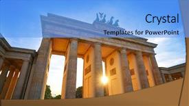  Presentation with tor terms of reference acronym - Slide set consisting of berlin brandenburg gate brandenburger tor background and a  colored foreground