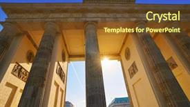  Presentation with tor terms of reference acronym - Theme enhanced with berlin brandenburg gate brandenburger tor background and a  colored foreground